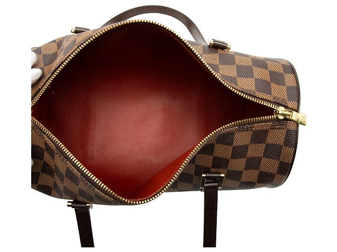 Louis Vuitton Papillon 30 in Damier Ébène marrone - vista 4
