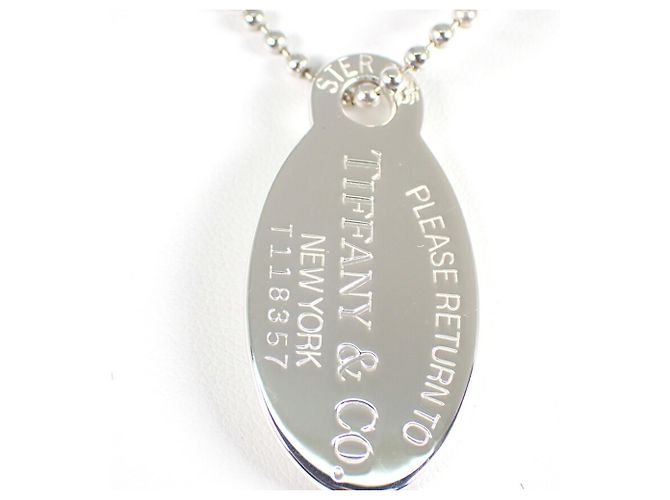 Return to Tiffany Tiffany & Co Langer Anhänger Oval Tag Rückkehr zu Tiffany 925 - Ansicht 3