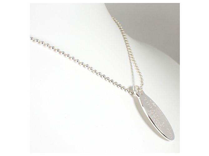 Return to Tiffany Tiffany & Co Langer Anhänger Oval Tag Rückkehr zu Tiffany 925 - Ansicht 4
