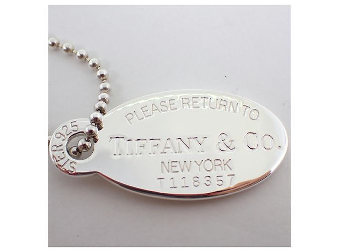 Return to Tiffany Tiffany & Co Langer Anhänger Oval Tag Rückkehr zu Tiffany 925 - Ansicht 6