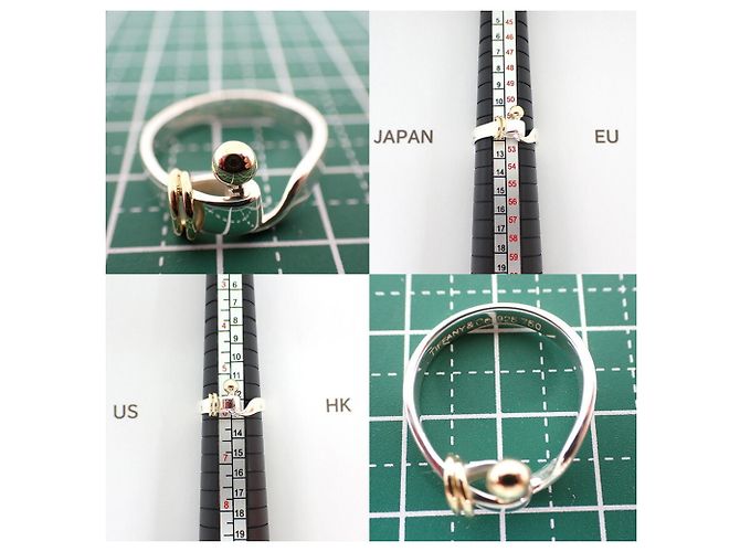 Tiffany & Co Anello in argento sterling e oro giallo Tiffany - vista 11