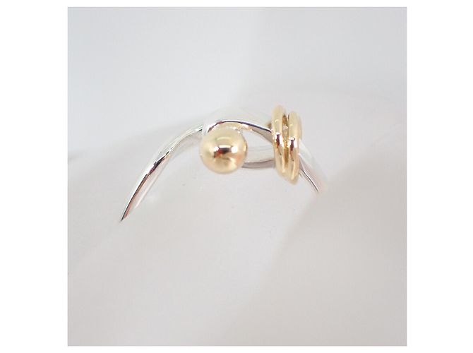 Tiffany & Co Anello in argento sterling e oro giallo Tiffany - vista 6