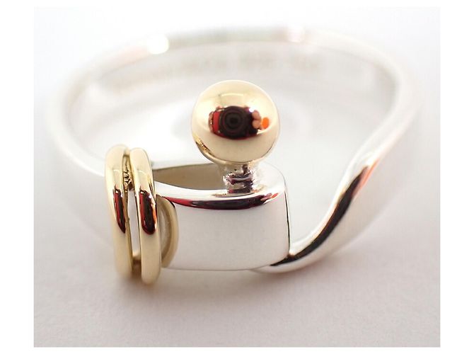 Tiffany & Co Anello in argento sterling e oro giallo Tiffany - vista 7
