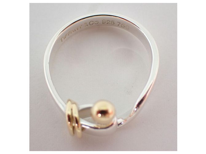 Tiffany & Co Anello in argento sterling e oro giallo Tiffany - vista 8