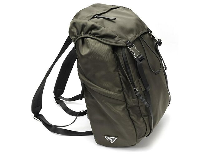 Prada Nylon-Rucksack in khakifarbenem Camouflage - Ansicht 2