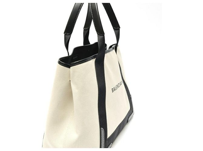 Borsa M Cabas Navy di Balenciaga Nero - vista 2