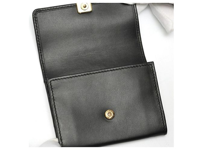 Tarjetero de cuero negro Miu Miu - vista 5