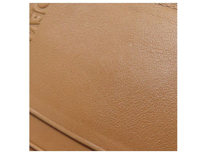 Carteira bifold vertical em couro marrom e verde Loewe - vista 9