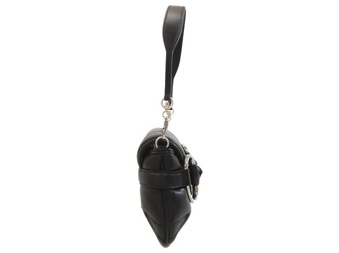 Borsa a mano Gucci Horsebit piccola in pelle di vitello nera Nero - vista 3