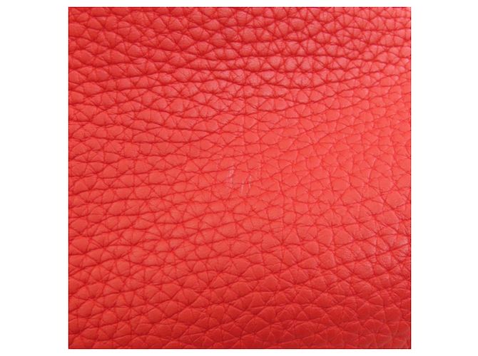 Borsa tote Double Sens Hermès in grigio Etoupe e rosso Taupe - vista 17