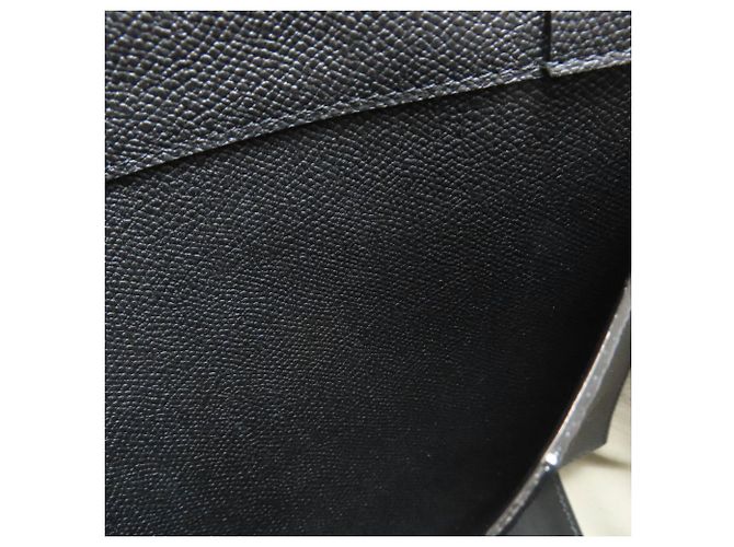 Valextra Border Tote Bag aus Canvas Schwarz Weiß Marineblau - Ansicht 10