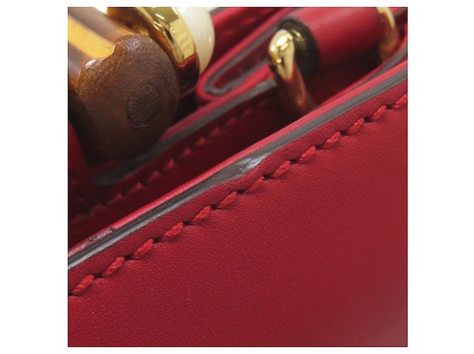 Gucci 470271 Borsa 2 in 1 Bamboo Nim Fair Rosso - vista 13