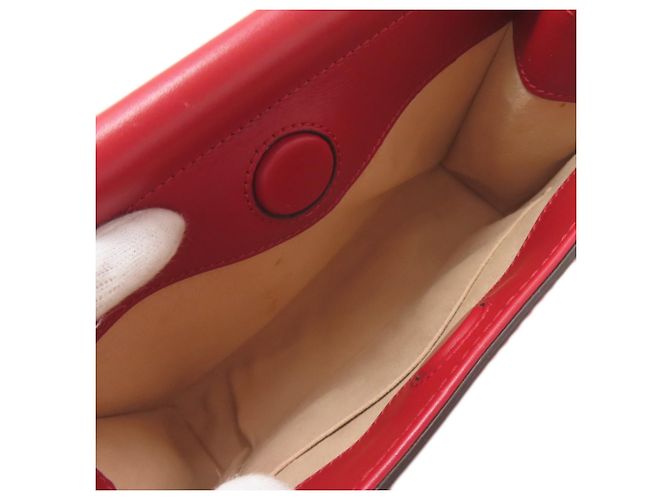 Gucci 470271 Borsa 2 in 1 Bamboo Nim Fair Rosso - vista 5