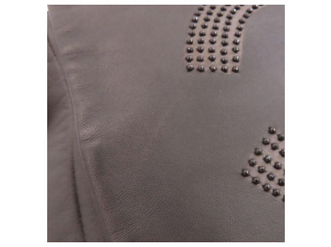 Borsa a spalla in pelle di agnello con catena Chanel Grigio antracite - vista 12