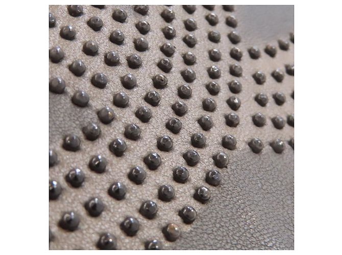 Borsa a spalla in pelle di agnello con catena Chanel Grigio antracite - vista 18