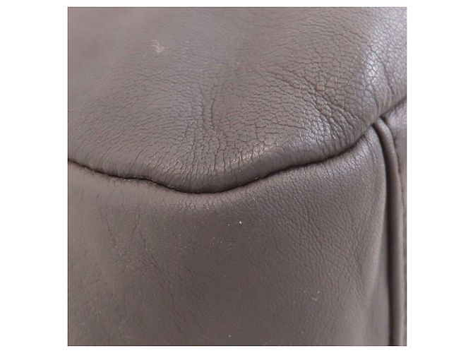 Borsa a spalla in pelle di agnello con catena Chanel Grigio antracite - vista 23