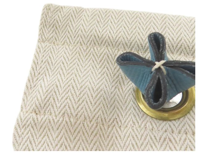 Borsa a Spalla Aline MM di Hermès Bianco Blu - vista 10