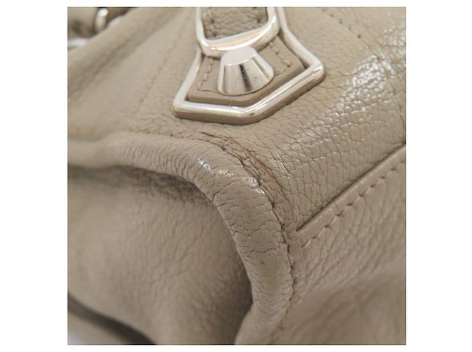 Borsa Balenciaga Classic Metallic Edge City S Marrone - vista 30