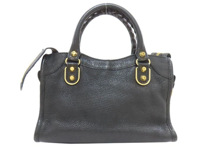 Borsa mini City Classic Metallic Edge 390160 di Balenciaga Nero - vista 2