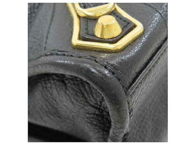 Borsa mini City Classic Metallic Edge 390160 di Balenciaga Nero - vista 31