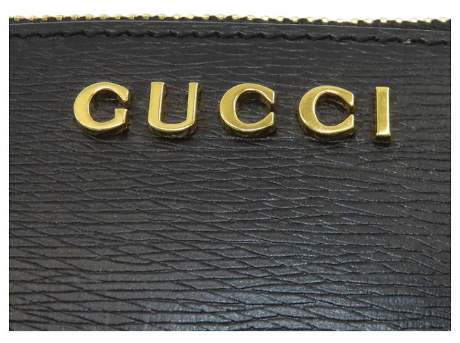 Monedero de cuero Gucci Negro - vista 10