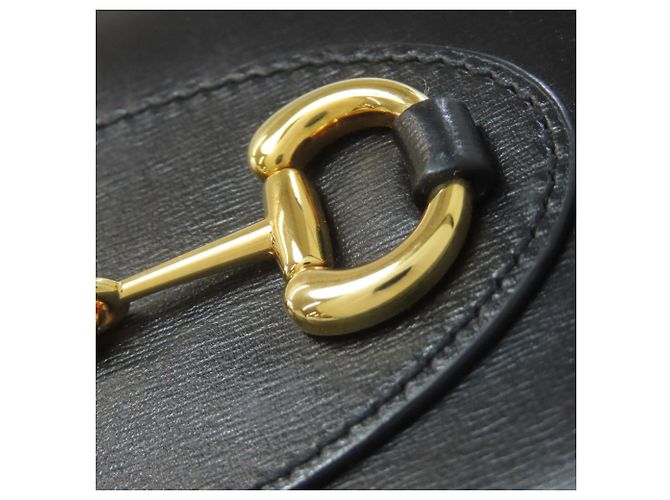 Gucci Horsebit Leder Langbörse Schwarz - Ansicht 14