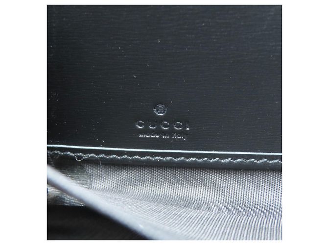 Gucci Horsebit Leder Langbörse Schwarz - Ansicht 6