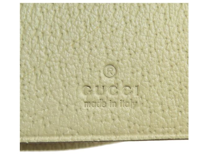 Chaveiro de lona e couro marrom Gucci - vista 6