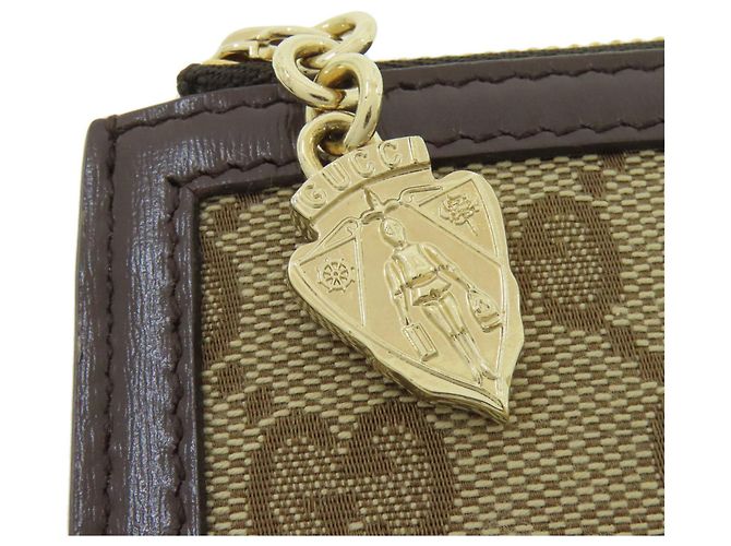 Gucci braune Canvas Bifold-Brieftasche - Ansicht 13
