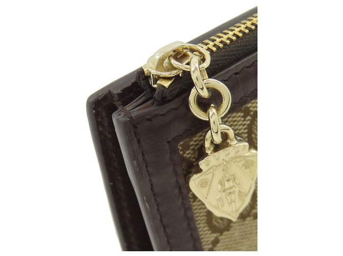Gucci braune Canvas Bifold-Brieftasche - Ansicht 16