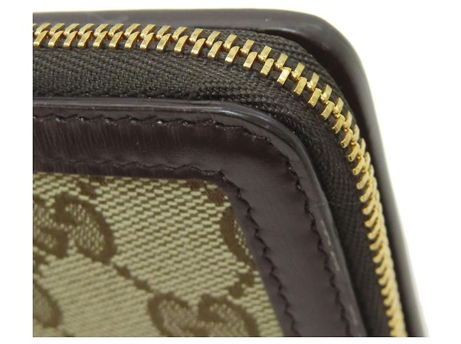 Gucci braune Canvas Bifold-Brieftasche - Ansicht 17