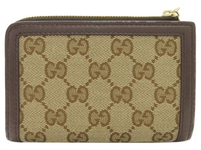 Gucci braune Canvas Bifold-Brieftasche - Ansicht 2