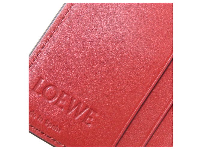 Billetera de cuero plegable Loewe en marrón Castaño - vista 11