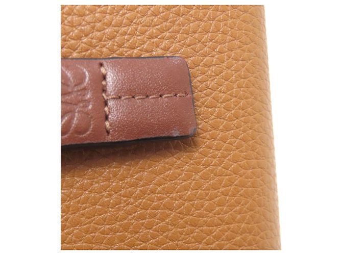 Billetera de cuero plegable Loewe en marrón Castaño - vista 16