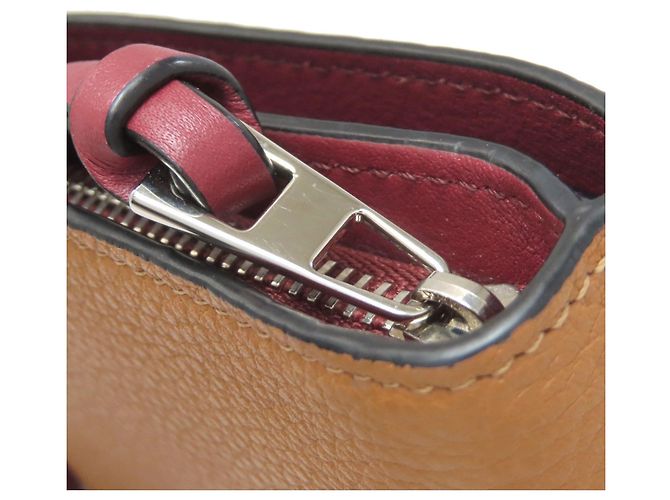 Billetera de cuero plegable Loewe en marrón Castaño - vista 17