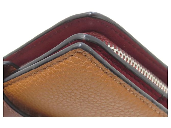 Billetera de cuero plegable Loewe en marrón Castaño - vista 18