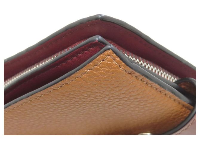 Billetera de cuero plegable Loewe en marrón Castaño - vista 19