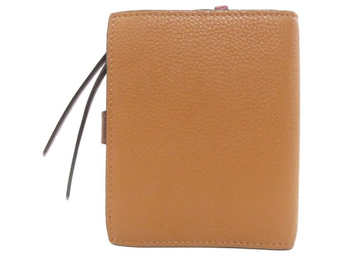 Billetera de cuero plegable Loewe en marrón Castaño - vista 2