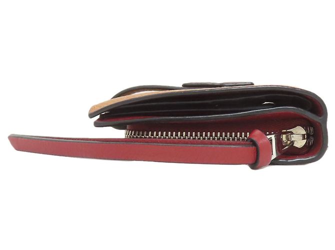 Billetera de cuero plegable Loewe en marrón Castaño - vista 3