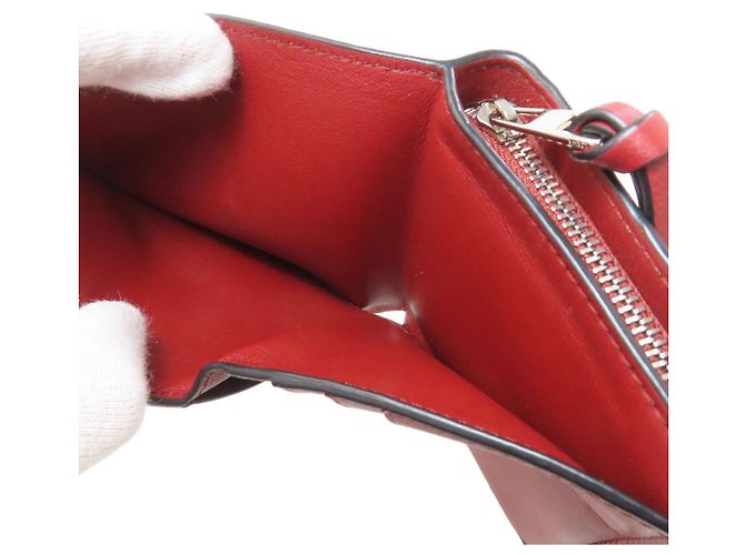 Billetera de cuero plegable Loewe en marrón Castaño - vista 5