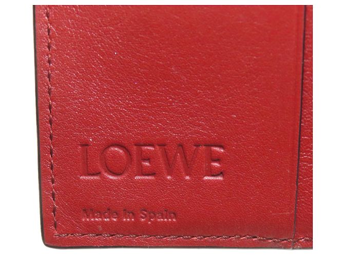 Billetera de cuero plegable Loewe en marrón Castaño - vista 7