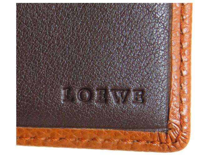 Cartera Bifold Anagram Loewe Castaño - vista 7