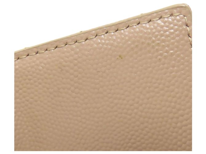 Llaveiro de cuero beige Saint Laurent - vista 10