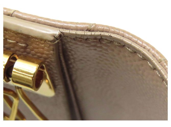 Llaveiro de cuero beige Saint Laurent - vista 11