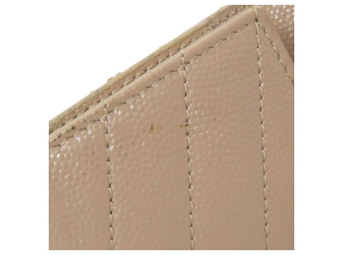 Llaveiro de cuero beige Saint Laurent - vista 13