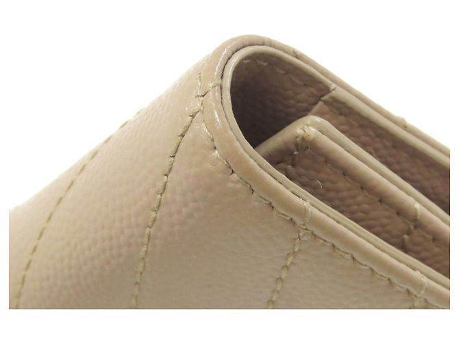 Llaveiro de cuero beige Saint Laurent - vista 16