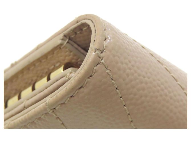 Llaveiro de cuero beige Saint Laurent - vista 17