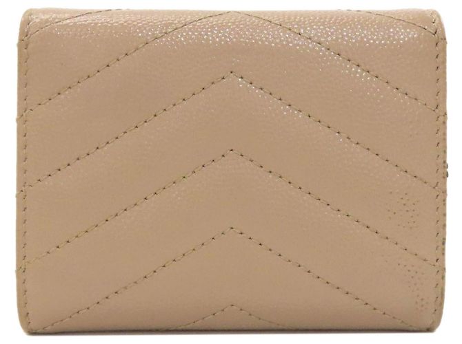 Llaveiro de cuero beige Saint Laurent - vista 2
