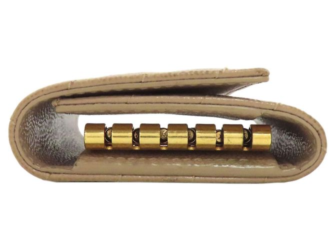 Llaveiro de cuero beige Saint Laurent - vista 3