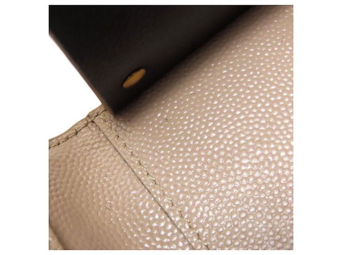 Llaveiro de cuero beige Saint Laurent - vista 8
